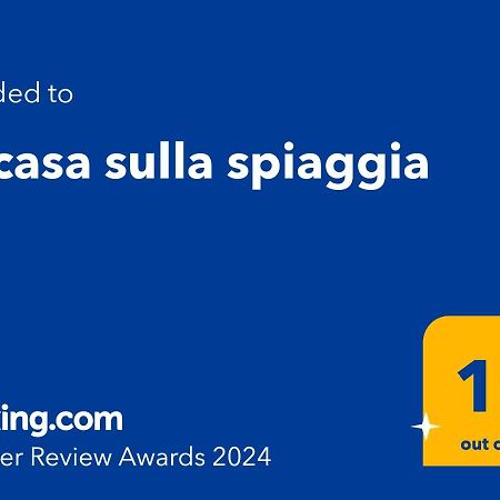 La Casa Sulla Spiaggia Villa Balestrate Exterior photo